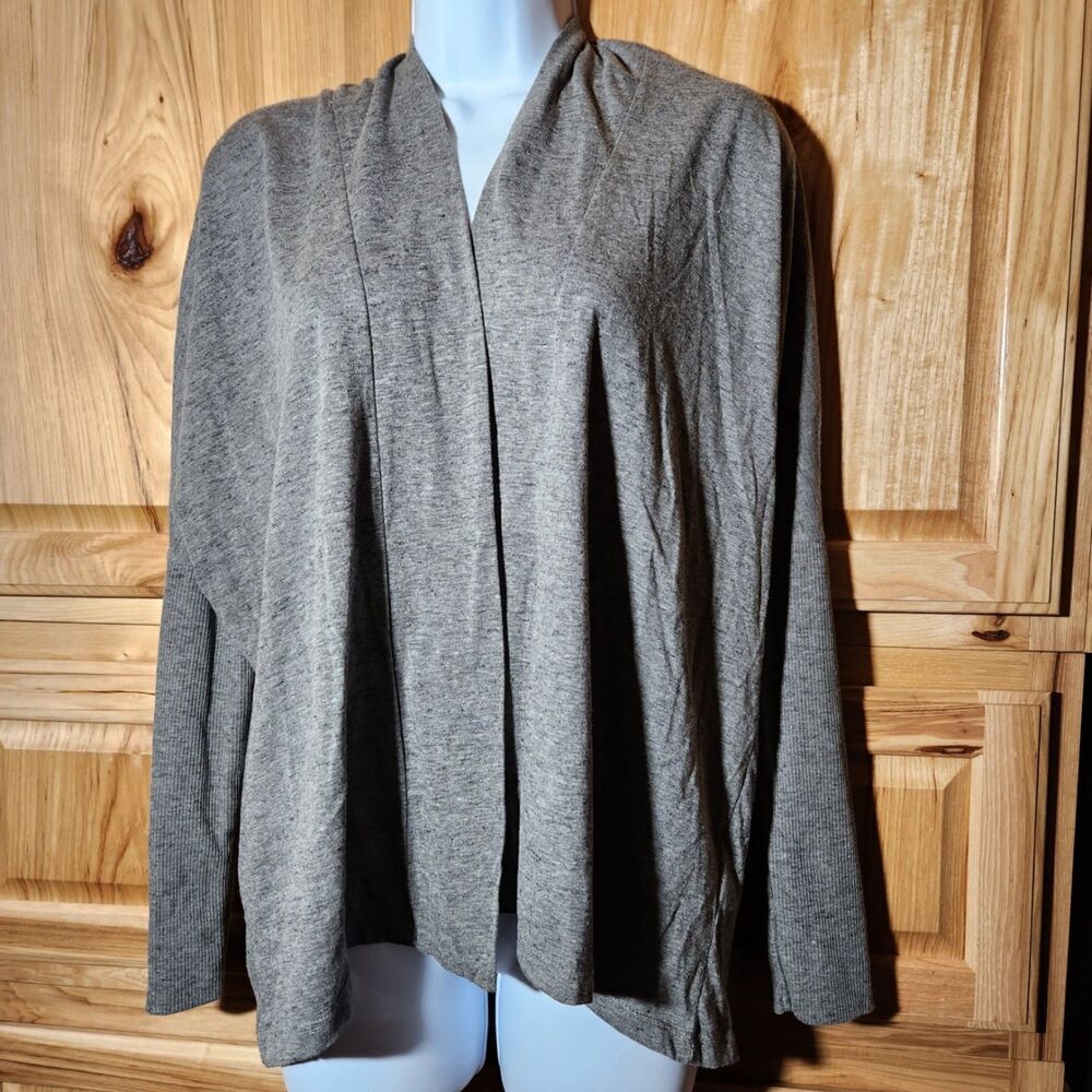 Metaphor Women’s Open‑Front Gray Cardigan – Size Medium